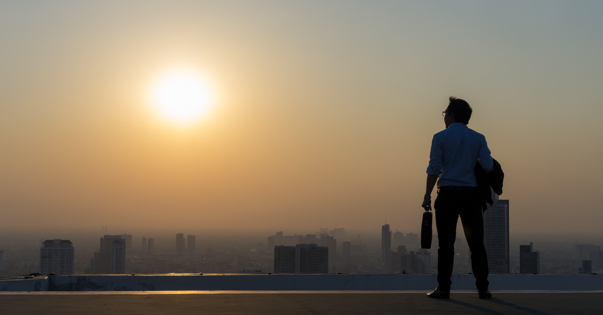 a man gazing upon the future of liquidity