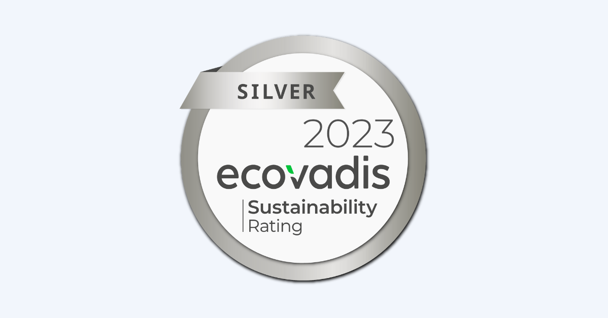 ecovadis 2023 silver sustainability rating planixs