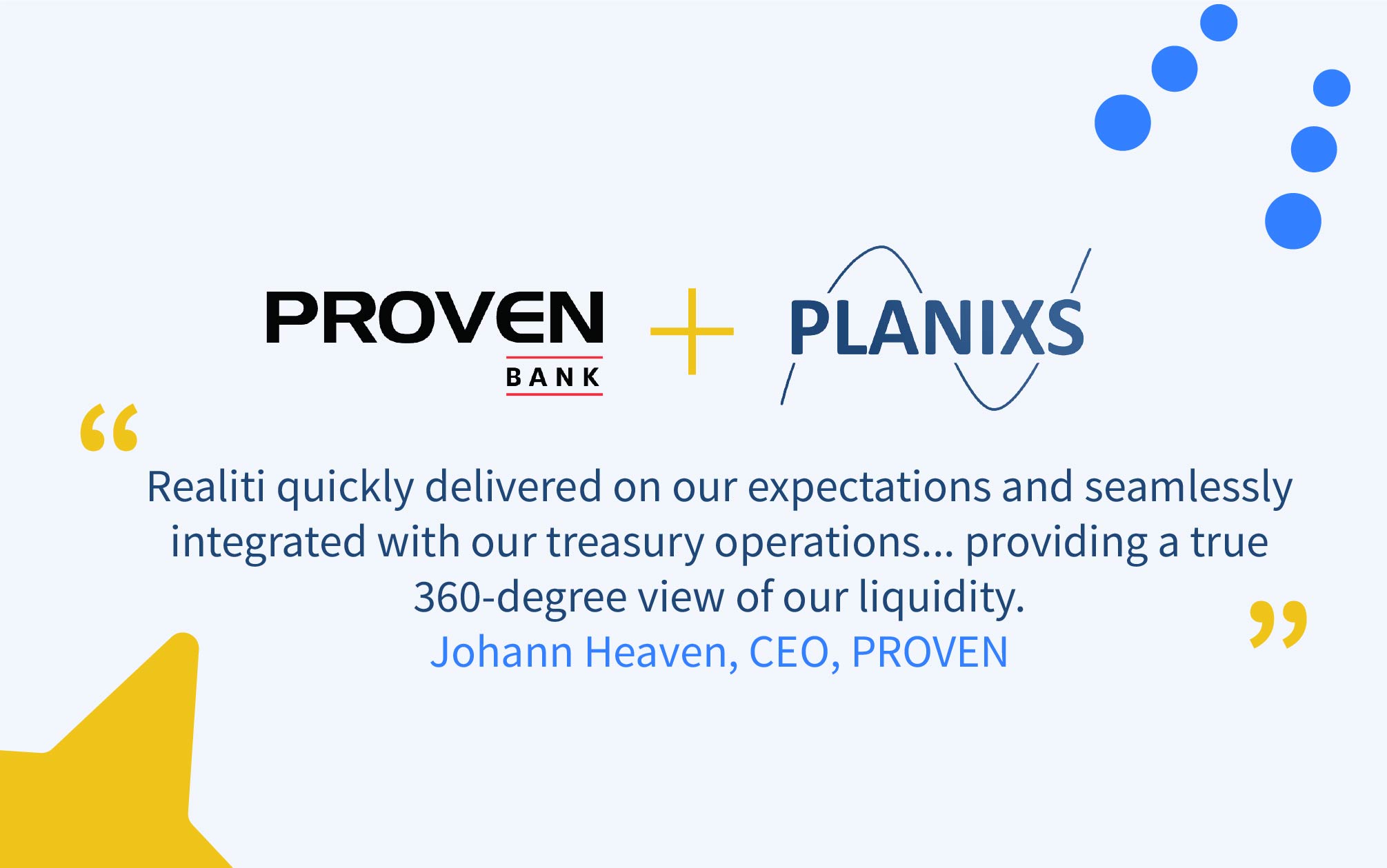 PROVEN Bank plus Planixs
